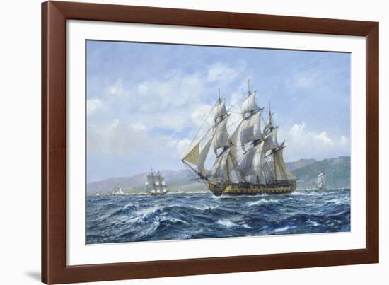 HMS Agamemnon Tolilon, Nelsons Favourite-Roy Cross-Framed Giclee Print