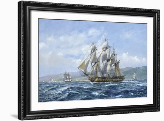 HMS Agamemnon Tolilon, Nelsons Favourite-Roy Cross-Framed Giclee Print