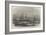 HMS Amphion and Cruiser Capturing Two Russian Vessels Off Riga-null-Framed Giclee Print