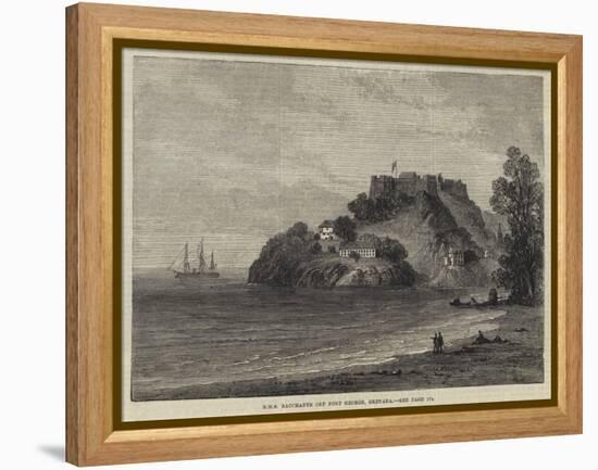 HMS Bacchante Off Port George, Grenada-null-Framed Premier Image Canvas