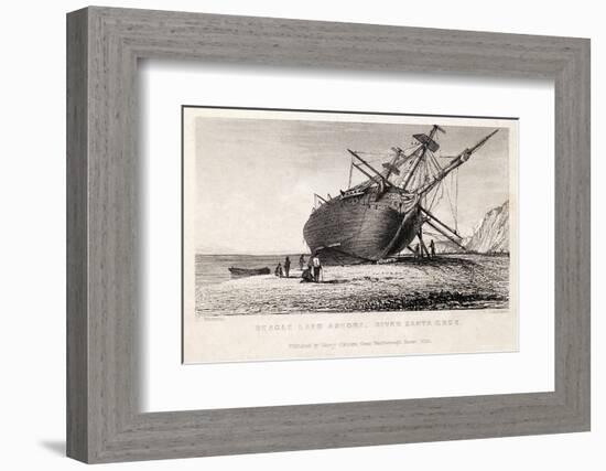 HMS Beagle Ship Laid Up Darwin's Voyage-Stewart Stewart-Framed Photographic Print