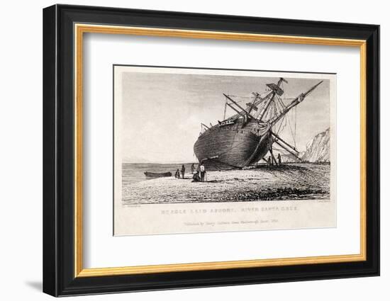 HMS Beagle Ship Laid Up Darwin's Voyage-Stewart Stewart-Framed Photographic Print