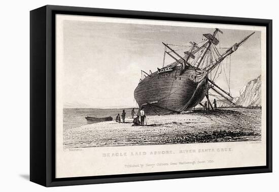 HMS Beagle Ship Laid Up Darwin's Voyage-Stewart Stewart-Framed Premier Image Canvas