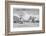 Hms "Beagle" the Ship in Which Charles Darwin Sailed Approaching Mauritius-R.t. Pritchett-Framed Photographic Print