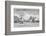 Hms "Beagle" the Ship in Which Charles Darwin Sailed Approaching Mauritius-R.t. Pritchett-Framed Photographic Print