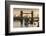 HMS Belfast is framed by Tower Bridge with deck raised, London-Charles Bowman-Framed Photographic Print