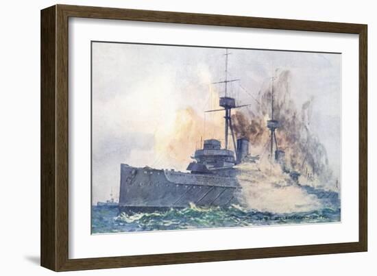 HMS Bellerophon-null-Framed Art Print