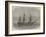 HMS Bombay, Lately Destroyed by Fire at Montevideo-Edwin Weedon-Framed Premium Giclee Print