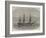 HMS Bombay, Lately Destroyed by Fire at Montevideo-Edwin Weedon-Framed Giclee Print