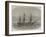 HMS Bombay, Lately Destroyed by Fire at Montevideo-Edwin Weedon-Framed Giclee Print
