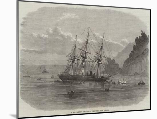 HMS Cadmus Ashore on Salcombe Bar, Devon-null-Mounted Giclee Print