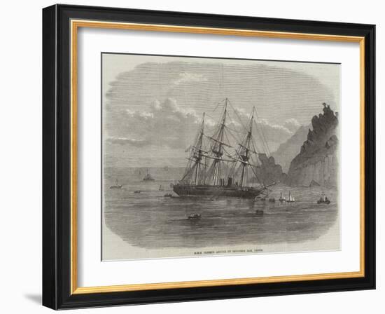 HMS Cadmus Ashore on Salcombe Bar, Devon-null-Framed Giclee Print