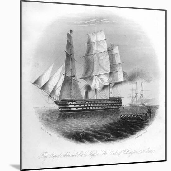 HMS Duke of Wellington, 1857-DJ Pound-Mounted Giclee Print