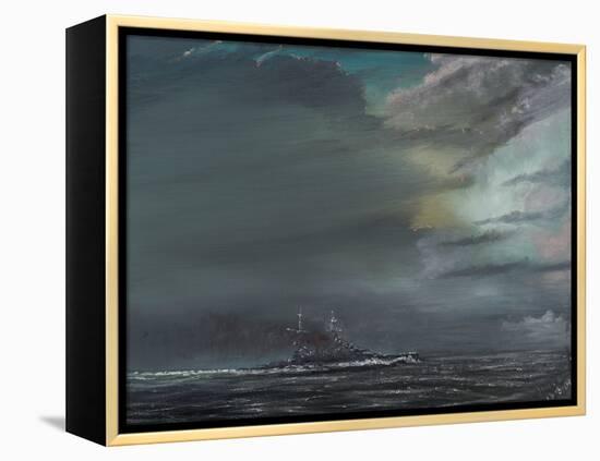 HMS Hood 1941-Vincent Alexander Booth-Framed Premier Image Canvas