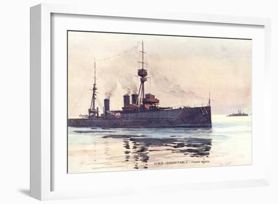 HMS Indominatble-null-Framed Art Print