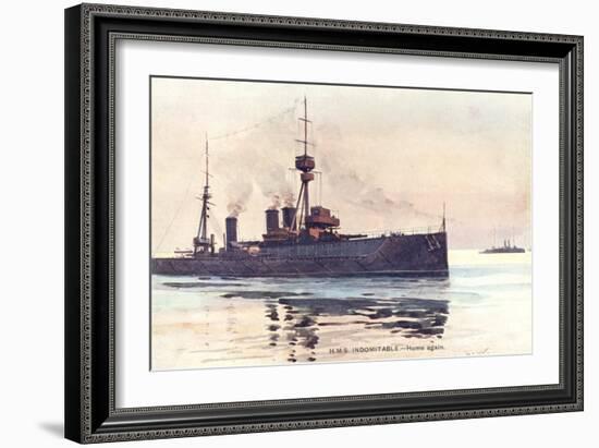 HMS Indominatble-null-Framed Art Print