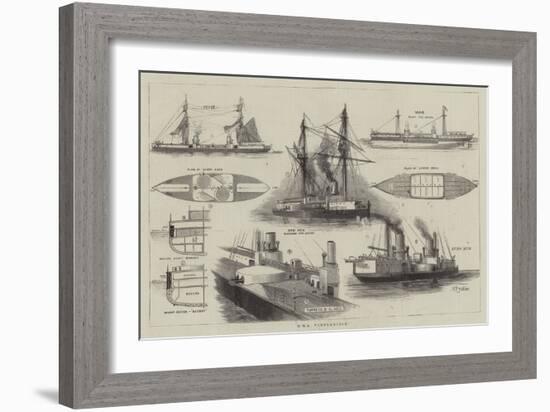 HMS Inflexible-William Edward Atkins-Framed Giclee Print