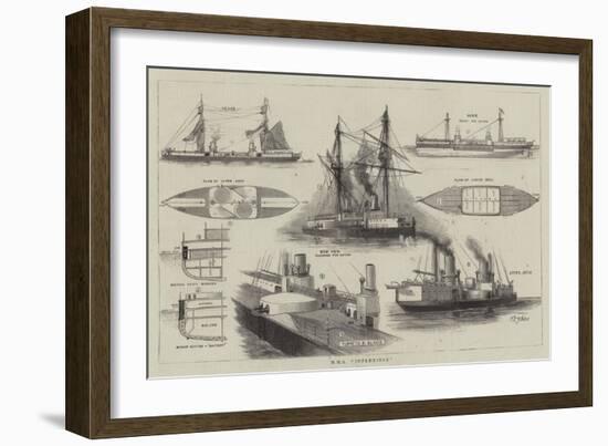 HMS Inflexible-William Edward Atkins-Framed Giclee Print