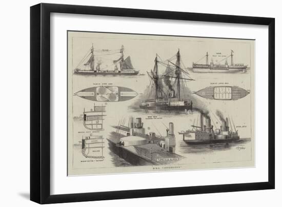 HMS Inflexible-William Edward Atkins-Framed Giclee Print