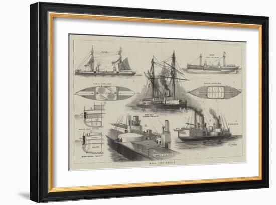 HMS Inflexible-William Edward Atkins-Framed Giclee Print