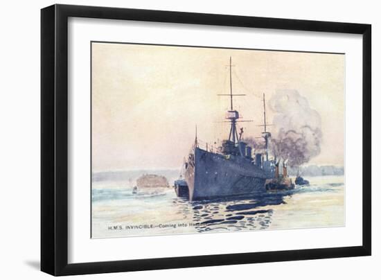 HMS Invincible-null-Framed Art Print