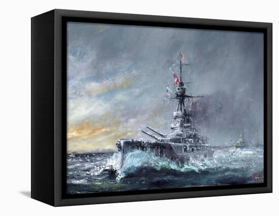 HMS Iron Duke, 'Equal Speed Charlie London' Jutland 1916, 2015-Vincent Alexander Booth-Framed Premier Image Canvas