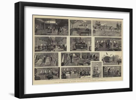 HMS Marlborough School for Engineering Students, Portsmouth-William Edward Atkins-Framed Giclee Print