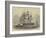 HMS Nankin, 50 Guns, Honourable Keith Stewart, Commander-Edwin Weedon-Framed Giclee Print