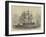 HMS Nankin, 50 Guns, Honourable Keith Stewart, Commander-Edwin Weedon-Framed Giclee Print