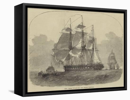 HMS Nankin, 50 Guns, Honourable Keith Stewart, Commander-Edwin Weedon-Framed Premier Image Canvas