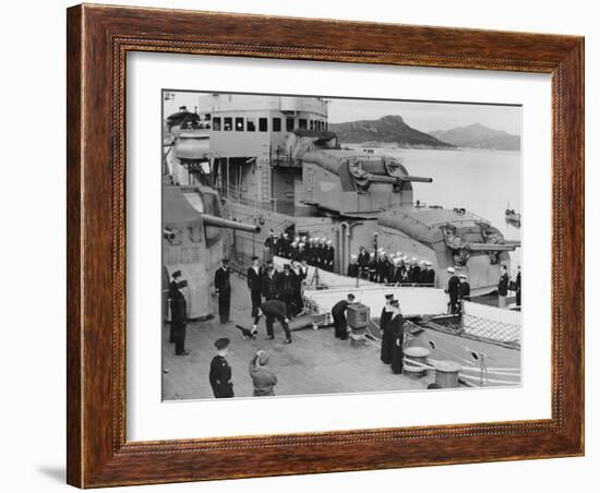 HMS Prince Of Wales-null-Framed Art Print