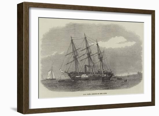 HMS Racer Aground on Ryde Sands-Edwin Weedon-Framed Giclee Print