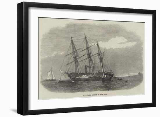 HMS Racer Aground on Ryde Sands-Edwin Weedon-Framed Giclee Print