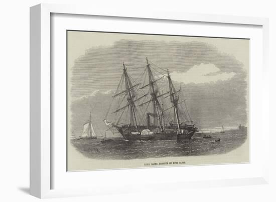 HMS Racer Aground on Ryde Sands-Edwin Weedon-Framed Giclee Print