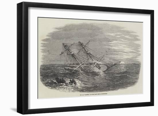 HMS Sappho, on the Main Reef at Honduras-null-Framed Giclee Print