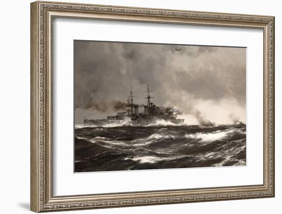 HMS Scylla-Montague Dawson-Framed Premium Giclee Print