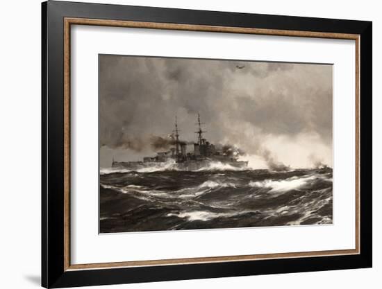 HMS Scylla-Montague Dawson-Framed Premium Giclee Print