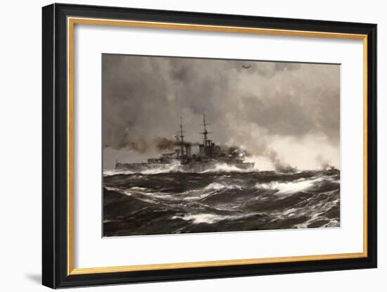 HMS Scylla-Montague Dawson-Framed Premium Giclee Print