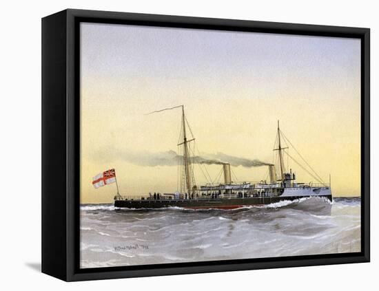 HMS Speedwell, Royal Navy Torpedo Gunboat, 1892-William Frederick Mitchell-Framed Premier Image Canvas