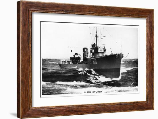 HMS Sturdy, S Class Destroyer, 1937-null-Framed Giclee Print