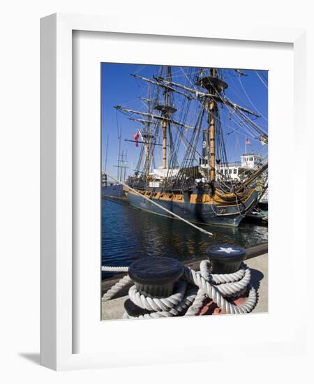 Hms Surprise at the Maritime Museum, Embarcadero, San Diego, California, USA-Richard Cummins-Framed Photographic Print