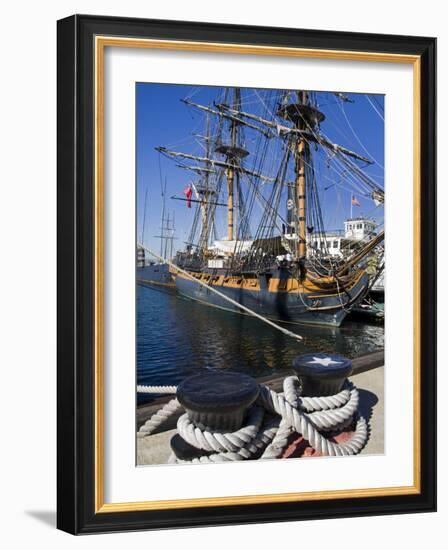 Hms Surprise at the Maritime Museum, Embarcadero, San Diego, California, USA-Richard Cummins-Framed Photographic Print