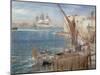 HMS the Victory at Portsmouth, 1907-Albert Goodwin-Mounted Giclee Print