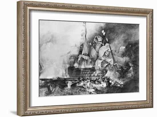 HMS Victory, British Warship, C1805-Newton & Co-Framed Giclee Print