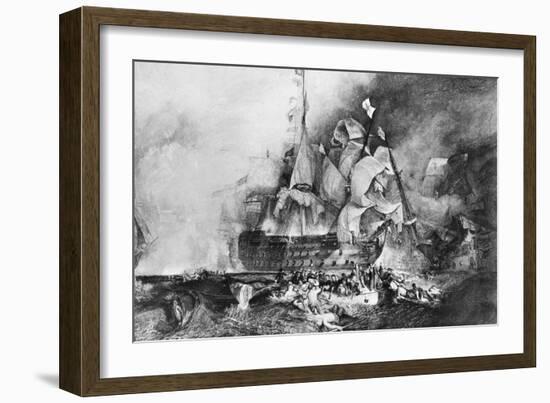 HMS Victory, British Warship, C1805-Newton & Co-Framed Giclee Print