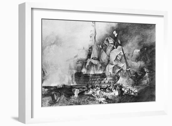 HMS Victory, British Warship, C1805-Newton & Co-Framed Giclee Print