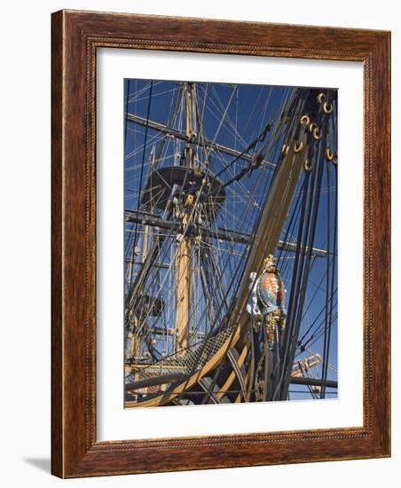 Hms Victory, Flagship of Admiral Horatio Nelson, Portsmouth, Hampshire, England, UK-James Emmerson-Framed Photographic Print