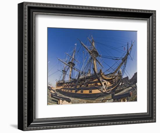 Hms Victory, Flagship of Admiral Horatio Nelson, Portsmouth, Hampshire, England, UK-James Emmerson-Framed Photographic Print