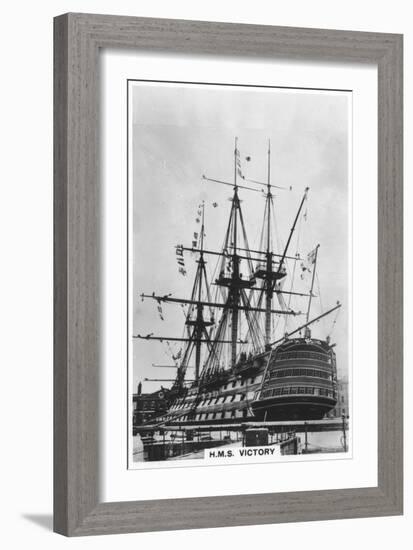 HMS Victory, Portsmouth, Hampshire, 1936-null-Framed Giclee Print