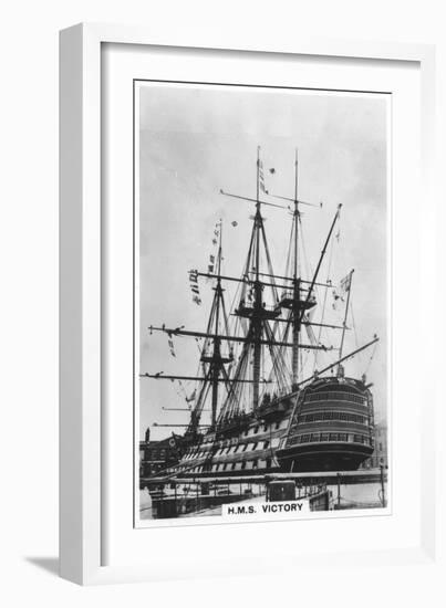 HMS Victory, Portsmouth, Hampshire, 1936-null-Framed Giclee Print